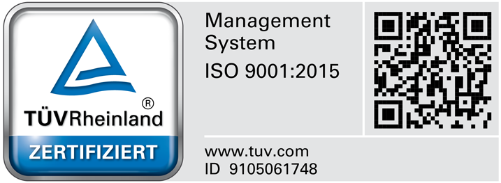 Siegel Zertifizierung nach DIN EN ISO 9001:2015